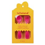 Set De Cubiertos 2 Pack Rosa - Lollaland Llc