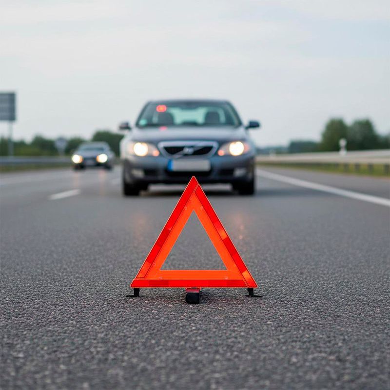 Triángulo de Seguridad Plegable de 17 Plg