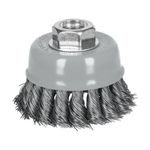 Cepillo de Copa Trenzado Fino Multirosca de 3 plg