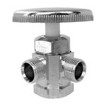 Contrallave Doble 1/2 Plg x 3/8 Plg de Latón