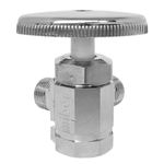 Contrallave Doble 1/2 Plg x 3/8 Plg de Latón