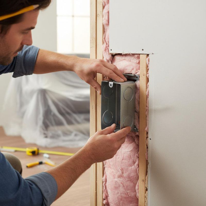 Caja Eléctrica Empotrable Rectangular de Metal