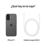 Celular iPhone 17 con Memoria de 256 GB Negro