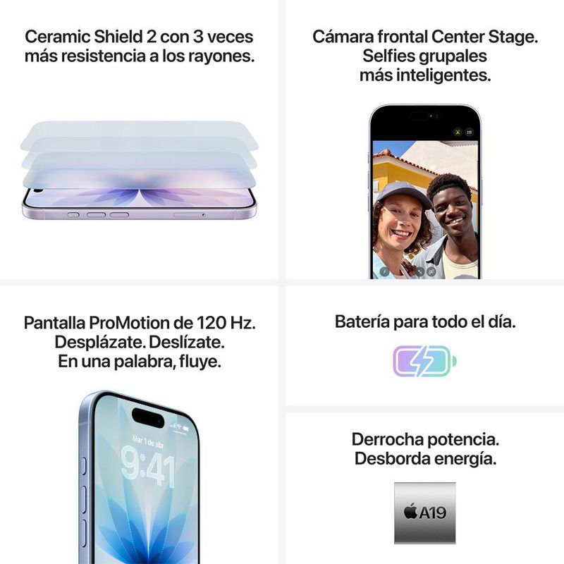 Celular iPhone 17 con Memoria de 256 GB Negro