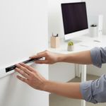 Canaleta Plástica de Pared con Adhesivo Blanca