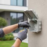 Caja Eléctrica Cuadrada de Plástico uso Intemperie 10X10X5 Cm