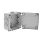 Caja Eléctrica Cuadrada de Plástico uso Intemperie 10X10X5 Cm