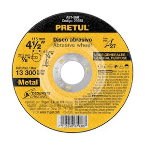 Disco Desbaste Metal 4.5 Plg