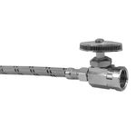 Contrallave Recta 1/2 Plg x 3/8 Plg de Latón