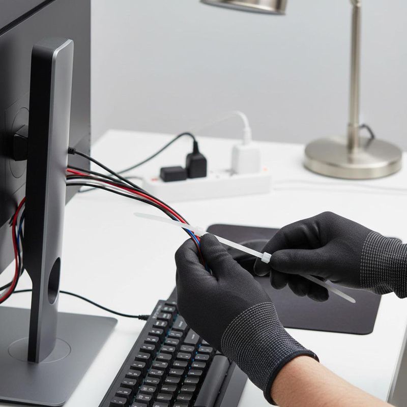 Cincho Estándar de 15 Cm y 18 Lb Blanco 100 Pzas