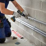 Tubo de PVC Eléctrico Gris de 1/2 Plg