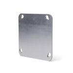 Tapa Cuadrada de Metal 4 X 4 Plg