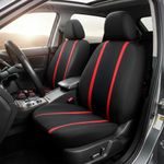 Cubre Asientos para Auto Negro y Rojo