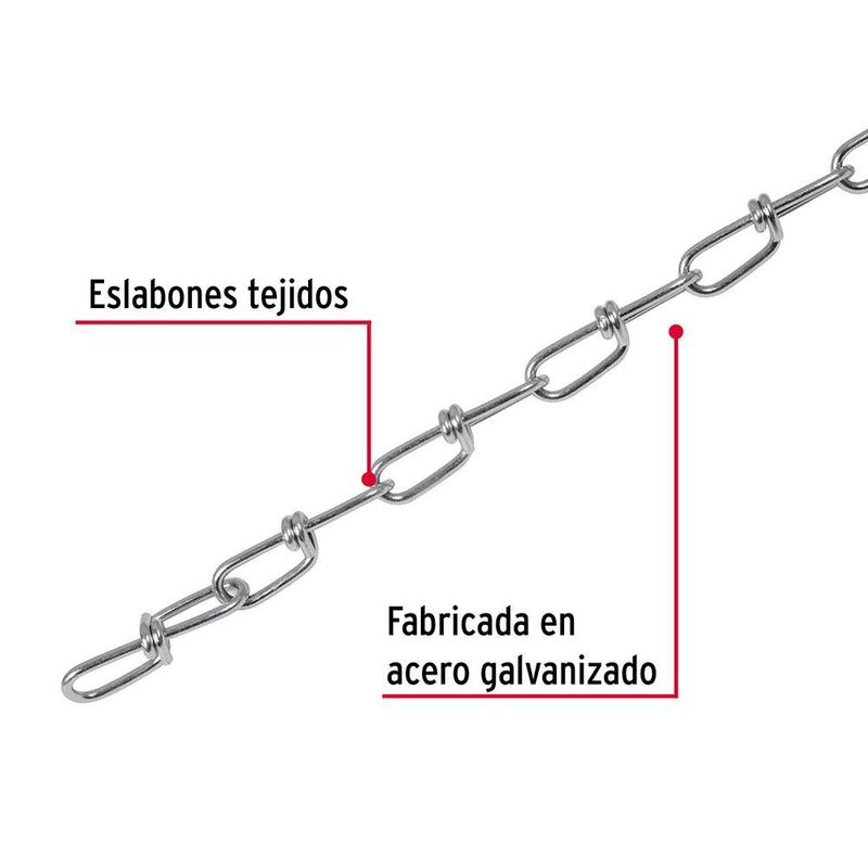 Cadena Metálica de 2.3 mm Venta por Metro