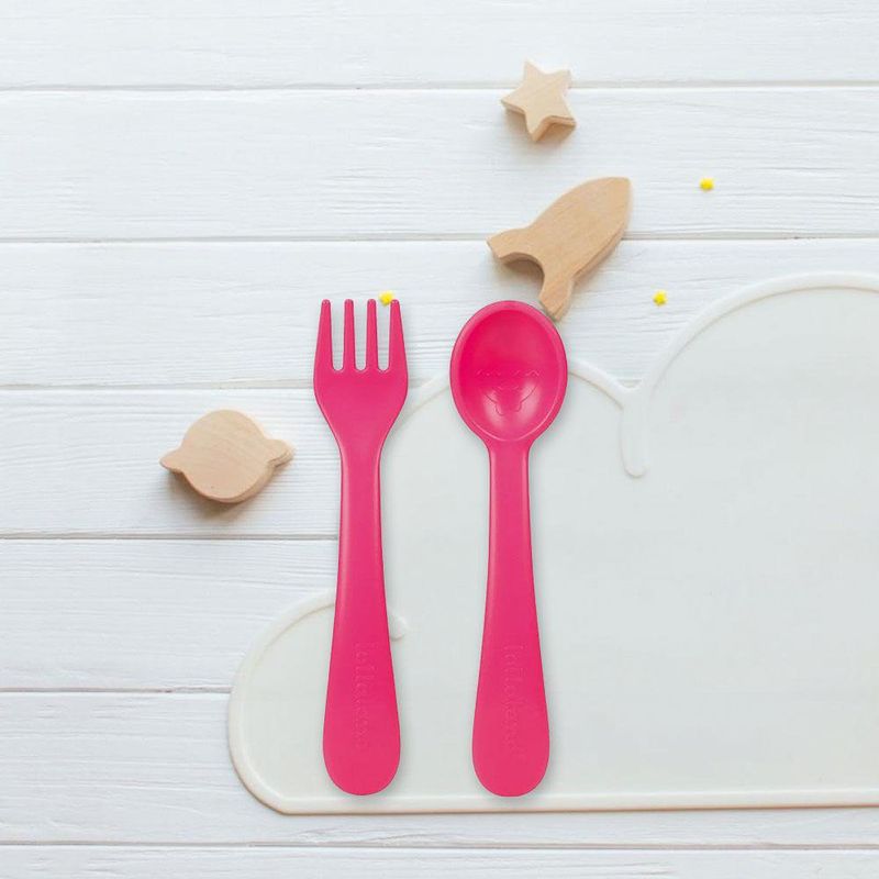 Set De Cubiertos 2 Pack Rosa - Lollaland Llc