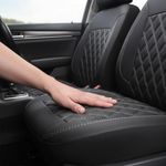 Cubre Asientos de Auto Color Negro con Rombos