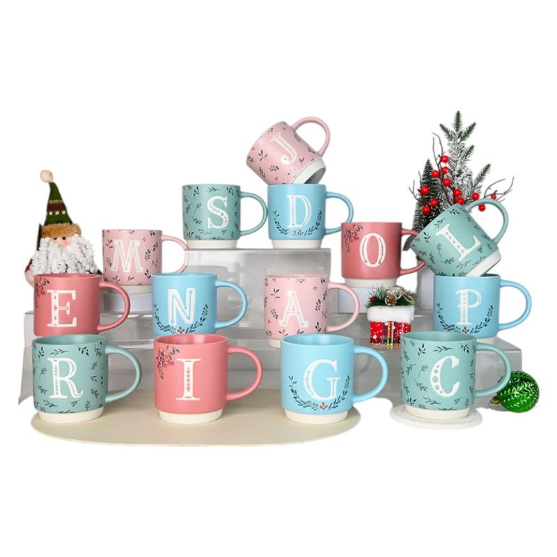 Taza de Cerámica con Letra N de 18.6 Oz