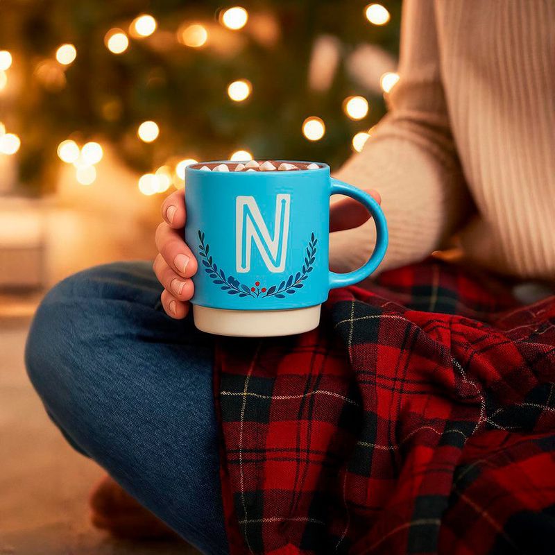 Taza de Cerámica con Letra N de 18.6 Oz