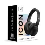 Icon: Audifono On Ear Inalámbrico Negro