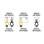 Cables Pasa Corriente a Batería con Pinzas de Cobre 10AWG de 8.2 Pies