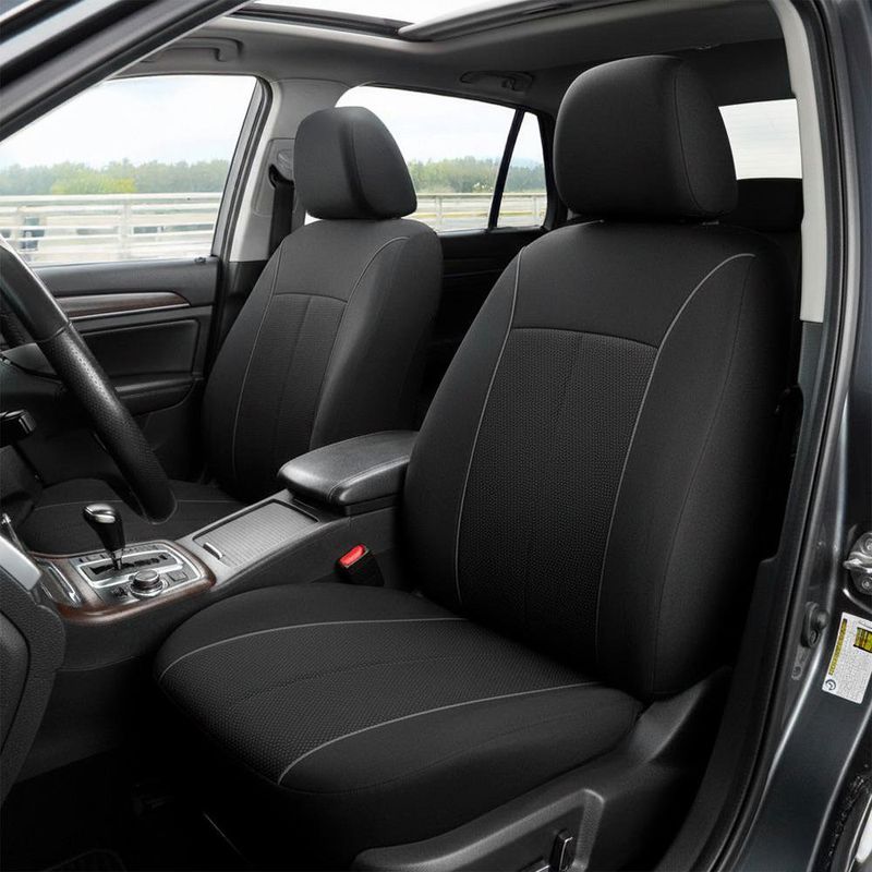 Cubre Asientos para Auto Color Negro y Gris