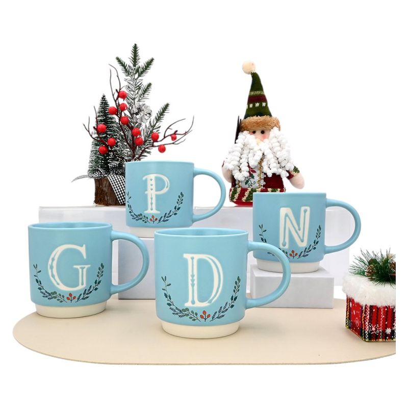 Taza de Cerámica con Letra D de 18.6 Oz