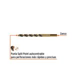 Broca para Metal y Madera HSS Trugold de 1/4 x 4 Plg Blíster