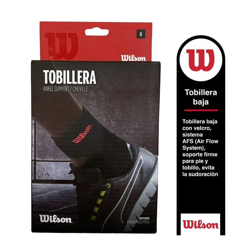 Tobillera Alta Ajustable Unitalla Negra