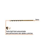 Broca HSS 1/8 Plg Trugold para Metal