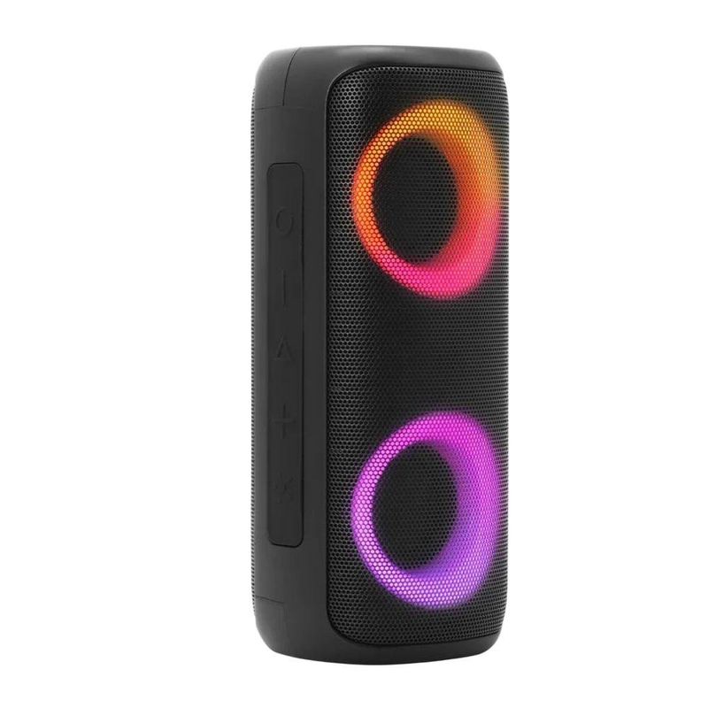 Bocina Inalámbrica Carbono Pocke 2x2 con Luz Led RGB