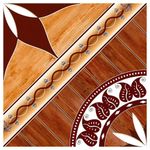 Piso Cerámico Ensenada Acabado Brillante de 43 x 43 cm Color Café