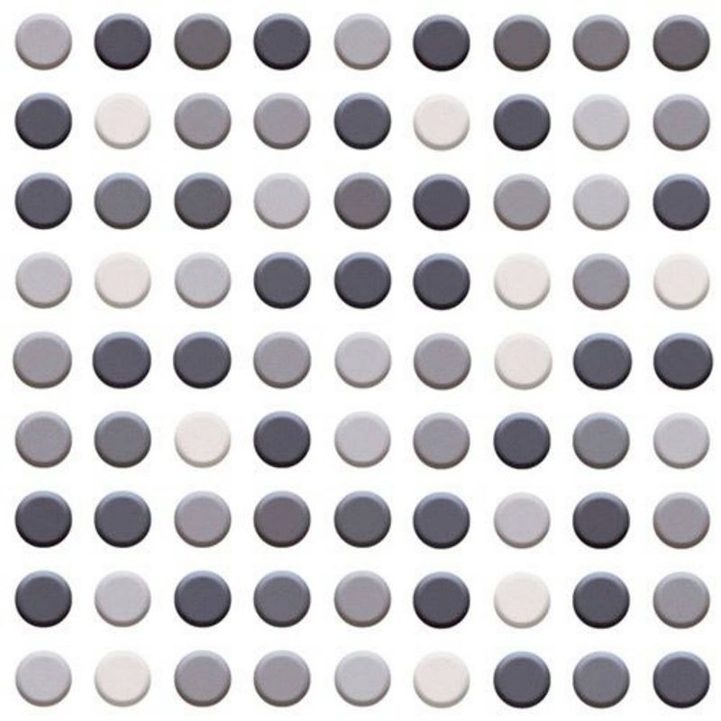 Piso Cerámico Mykonos Acabado Brillante de 20 x 20 cm Color Gris