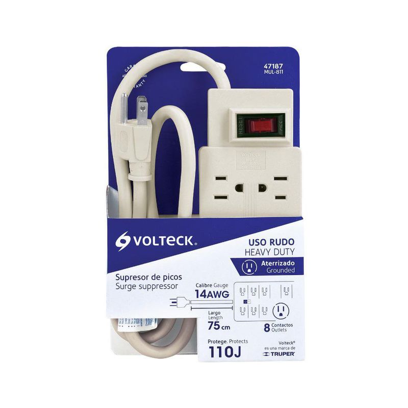 Protector Regleta de 8 Entradas