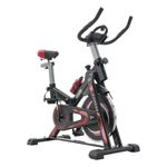 Bicicleta de Spinning con Volante de Inercia para Cardio y Entrenamiento Indoor Color Rojo