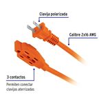 Extensión para Interior De 4 M y 16 Awg