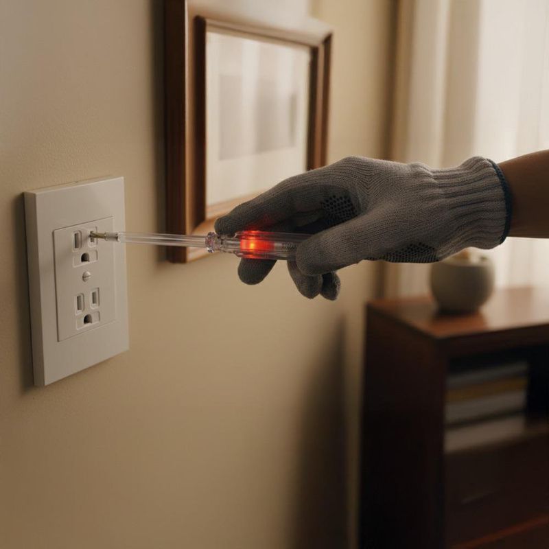 Tester LED Probador de Voltaje Tipo Desarmador Transparente 100-500 V