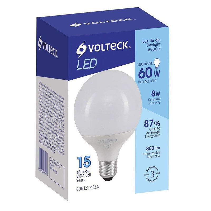 Bombilla Globo Led De 10 W - Volteck