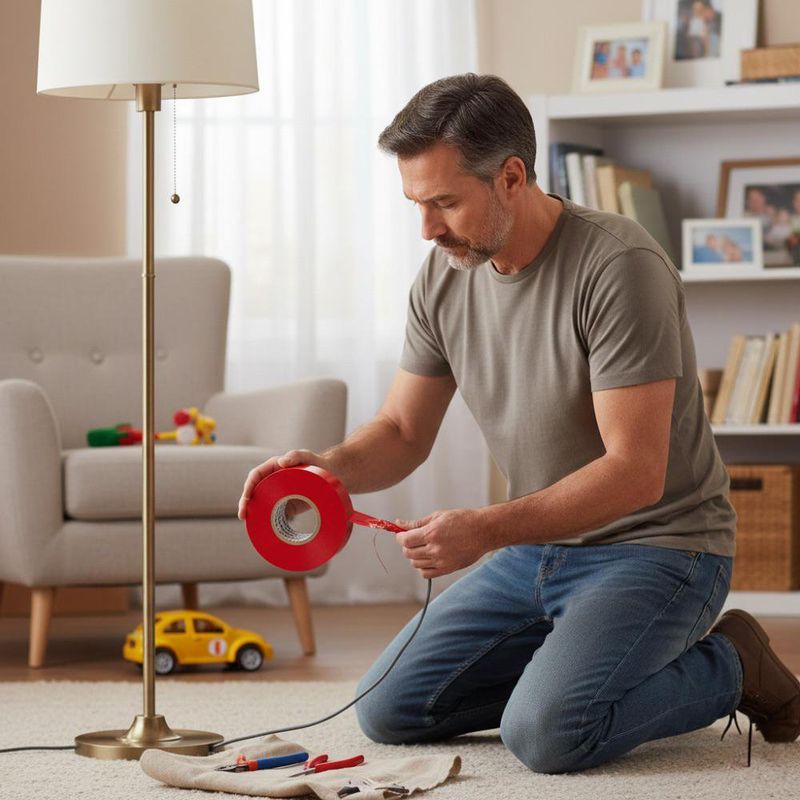 Cinta Aislante Eléctrica PVC Roja 3/4Plg X 59 Pies