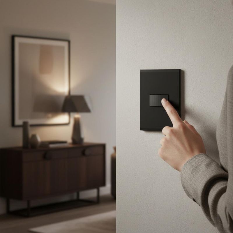 Interruptor Simple Nobile Negro 15 A