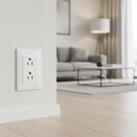 Tomacorriente Doble Luzica Blanco 15 A