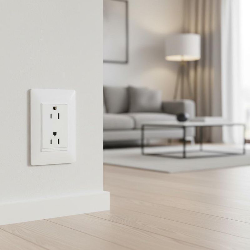 Tomacorriente Doble Luzica Blanco 15 A