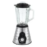 Licuadora Plateada 1000 W Vaso de Vidrio 1.5 L