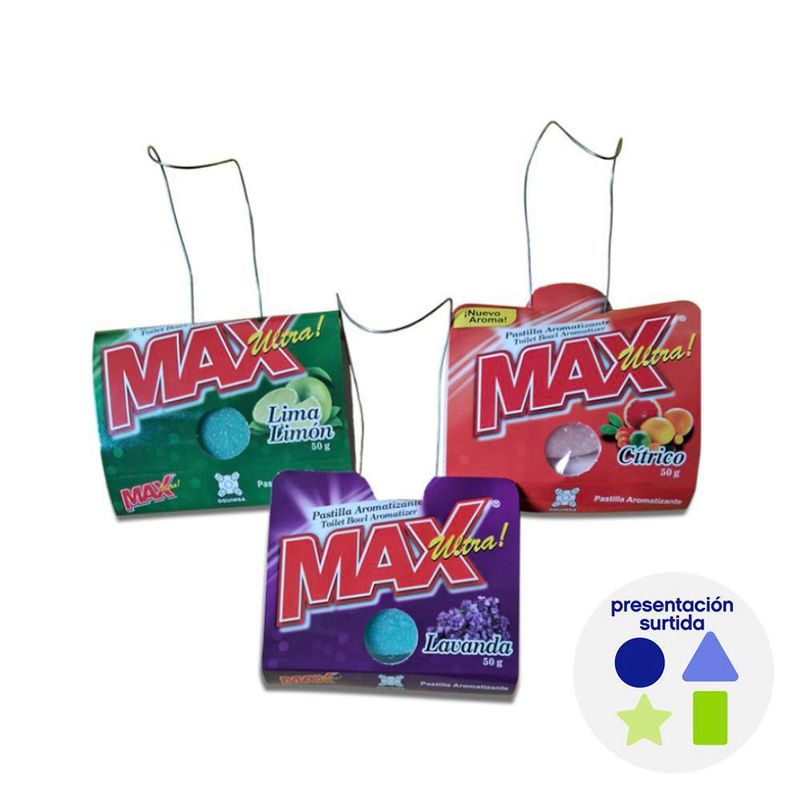 Pastilla Aromatizante Max Ultra 50 G Aroma Surtido