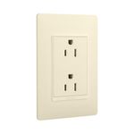 Tomacorriente Doble Luzica Marfil 15 A