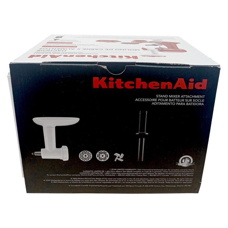 Aditamento Molino de Carne KitchenAid para Batidoras de Base