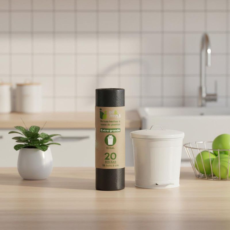 Bolsa Biodegradable para Basura Tamaño L 20 Unidades