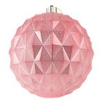 Esfera Rosada con Acabado Texturizado 20 Cm