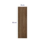 Piso Cerámico Lugano Bruno Café 15 x 50 Cm