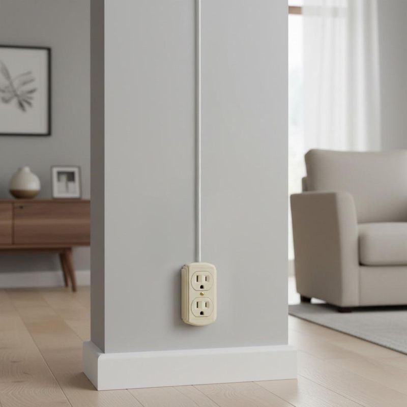 Tomacorriente Doble de Sobreponer Marfil