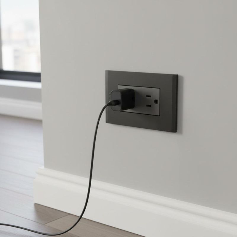 Tomacorriente Doble Nobile Negra 15 A